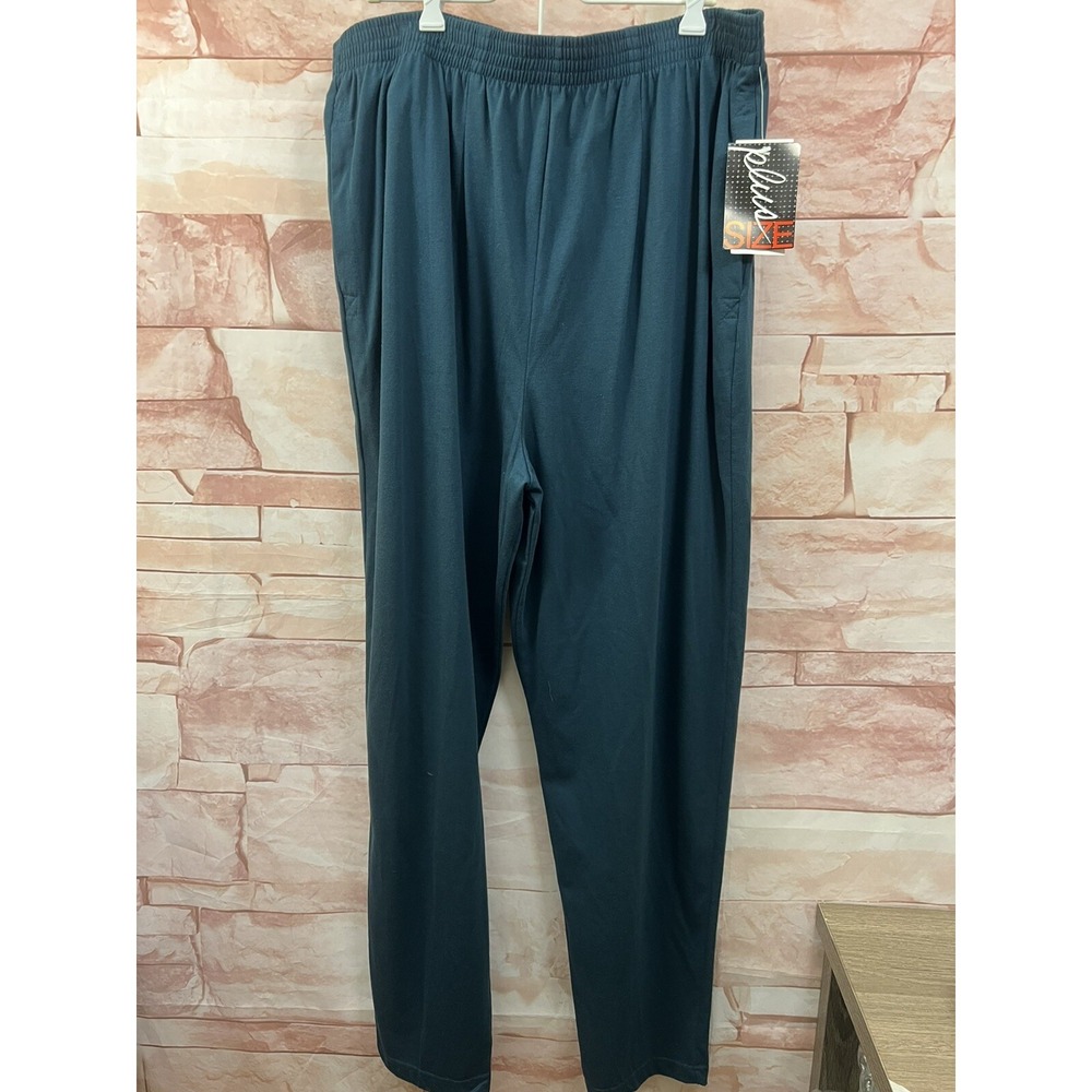 Laura Tyler  Pants Sz 2XL Green W/ Pockets Stretch NWT